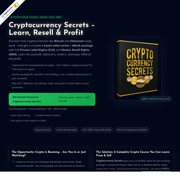 Launch Your Own Crypto Course in Minutes!!