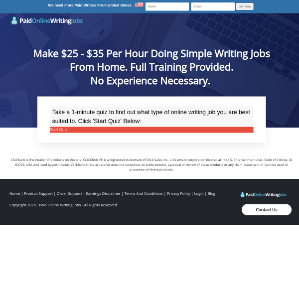 Become a remote, beginner-paid emailer!