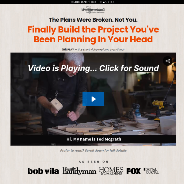 The World's Largest Collection of 16,000 Woodworking Plans!