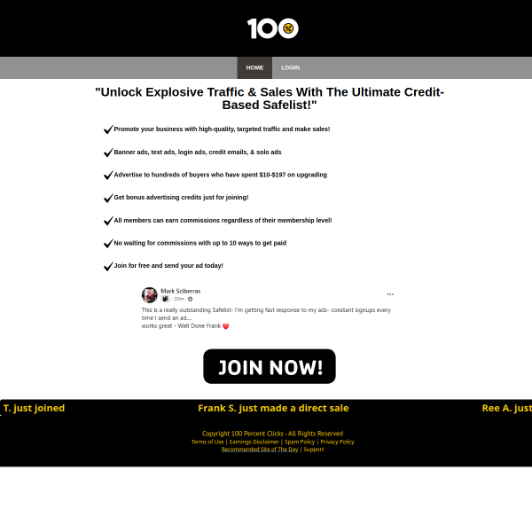 Welcome to 100 Percent Clicks