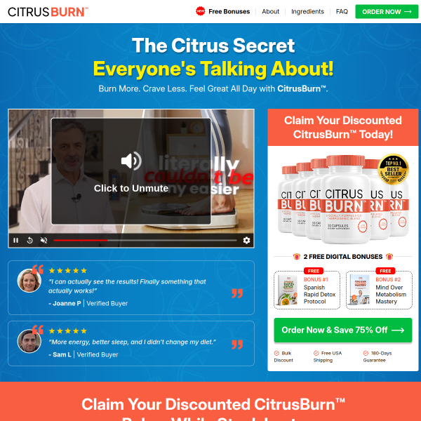 🔥 CitrusBurn – The HOT New Weight Loss Supplement for 2026! 🔥