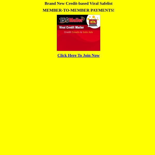 Brand New Credit-based Viral Safelist