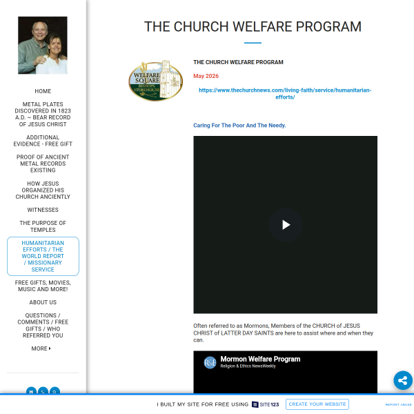 THE CHURCH WELFARE PROGRAM