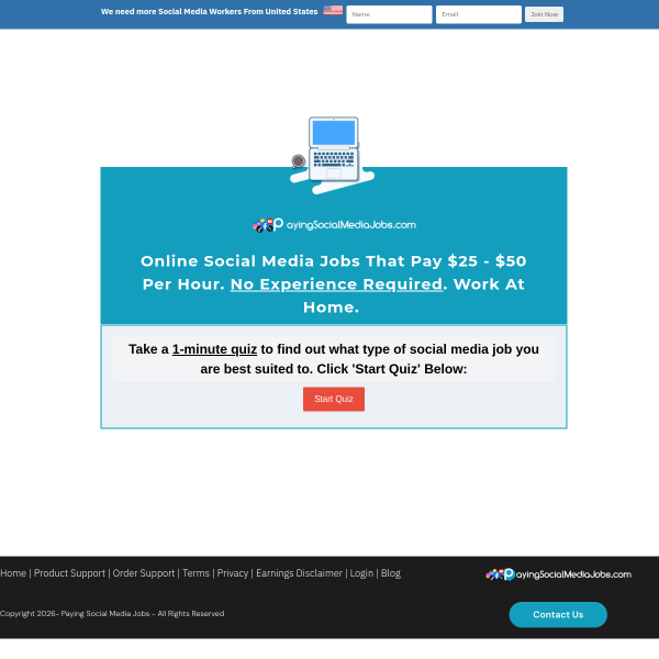 Online Social Media Jobs That Pay $25 - $50 Per Hour. No Experience Required. Work At Home.