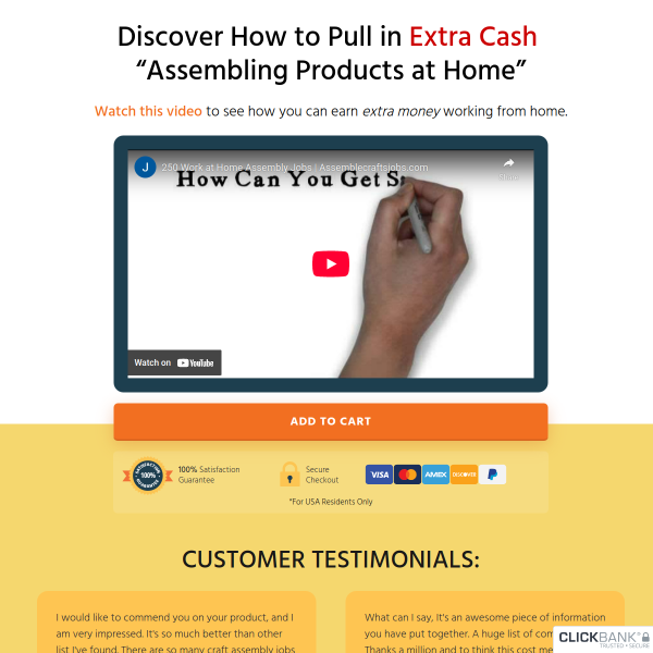 Discover How To Pull In Extra Cash: Assembling Products at Home!