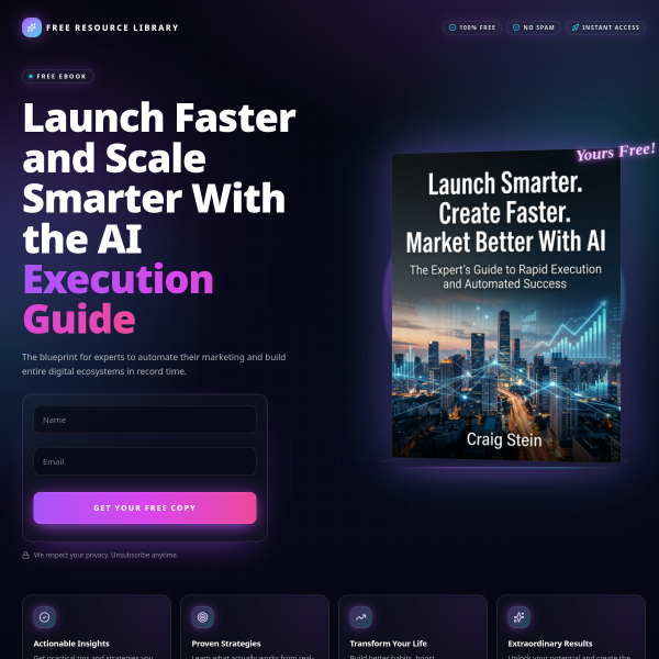 Launch Smarter. Create Faster. Market Better With AI!