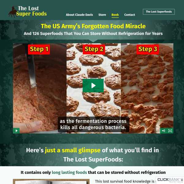 And 126 Superfoods That You Can Store Without Refrigeration for Years :: LOST SUPERFOODS......