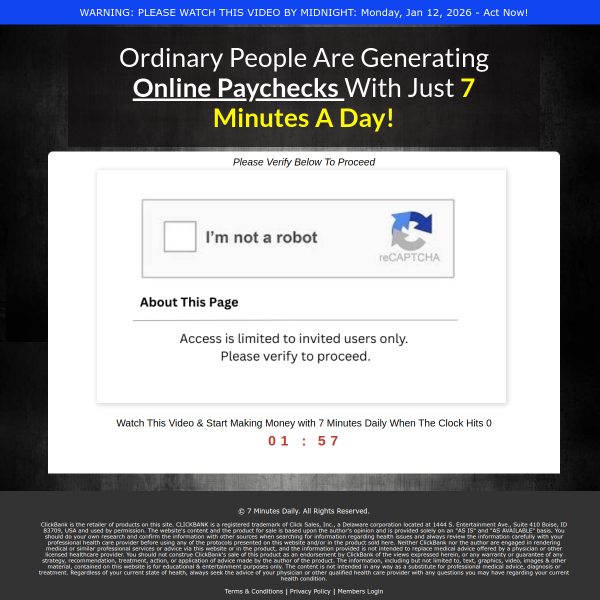 7 Minutes Daily - New Work From Home Offer