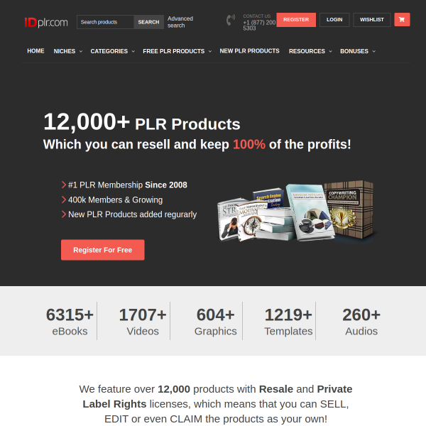 12590+ Digital PLR Products for Rebrand and Resell