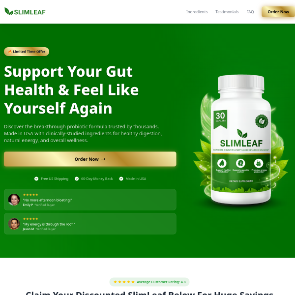🍃 Your body reflects the choices you make every day. SlimLeaf