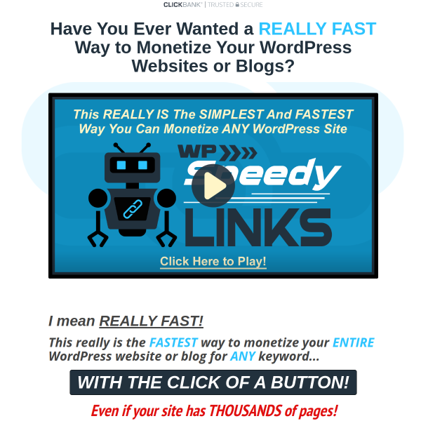WP Speedy Links