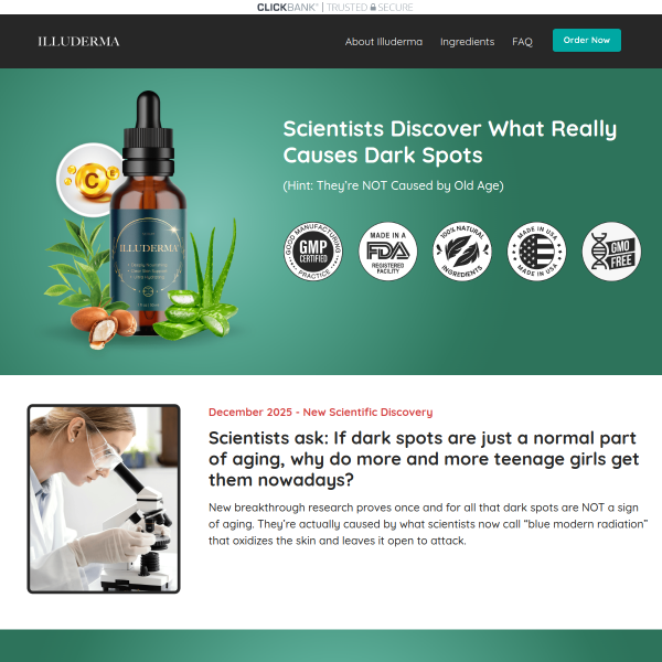 December 2025 - New Scientific Discovery :: Scientists Discover What Really Causes Dark Spots