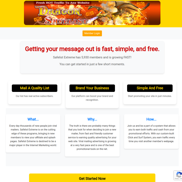 Boost Your Income Today with Dragon Safelist – Proven Traffic & Leads Platform!