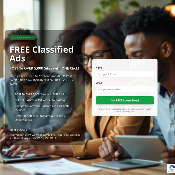 📣 Post Unlimited Free Classified Ads — Get Real Visitors to Your Website!