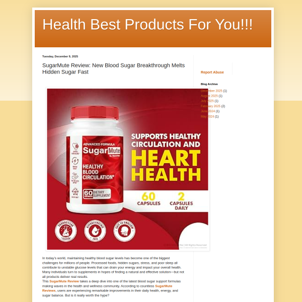 SugarMute Review: New Blood Sugar Breakthrough Melts Hidden Sugar Fast
