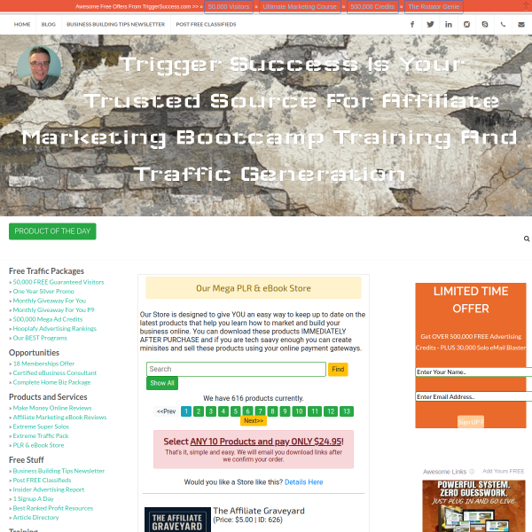 Trigger Success PLR Store and Opportunity Gallery