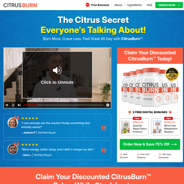 Claim Your Discounted CitrusBurn™ Today!