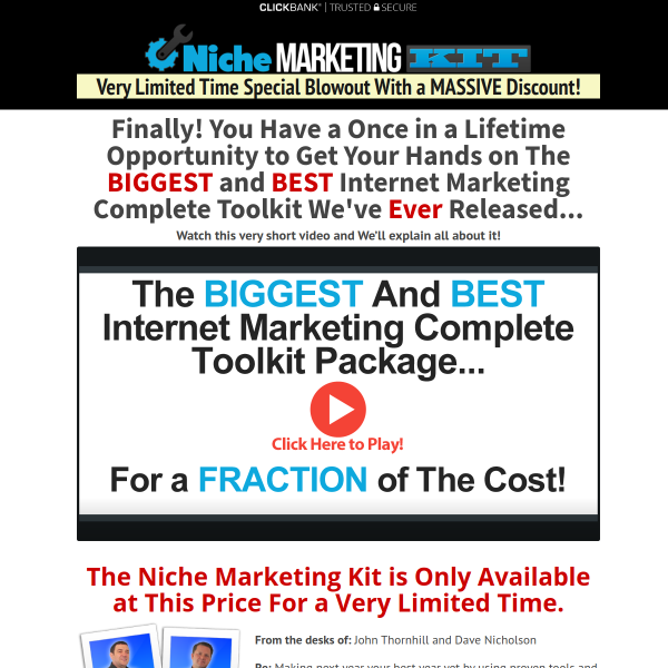 Niche Marketing Kit