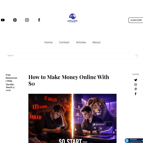 How to Start making Money with $0