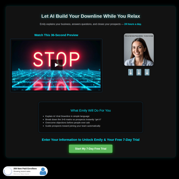 Des Alp World Profit Team! You Have To Meet Emily.