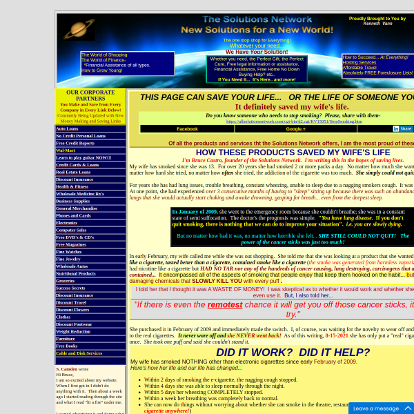 THIS PAGE CAN SAVE YOUR LIFE...   OR THE LIFE OF SOMEONE YOU LOVE!