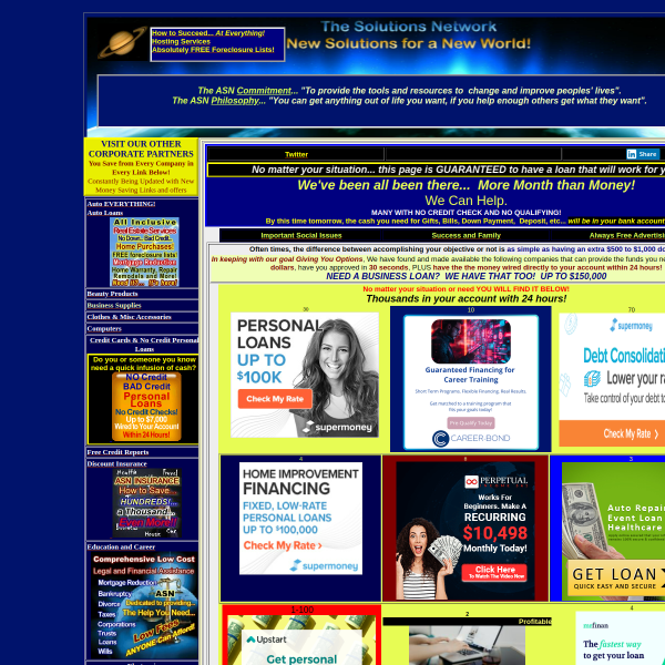 PERSONAL LOANS, NO CREDIT CHECK!