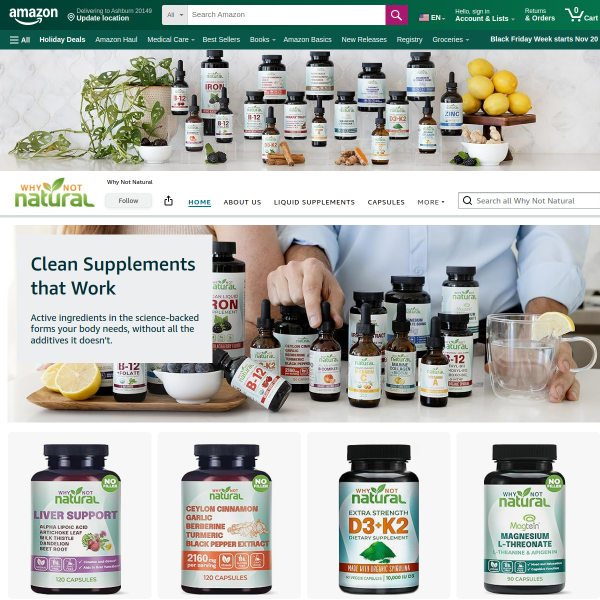 Why Not Natural Organic Vitamin B12 Liquid