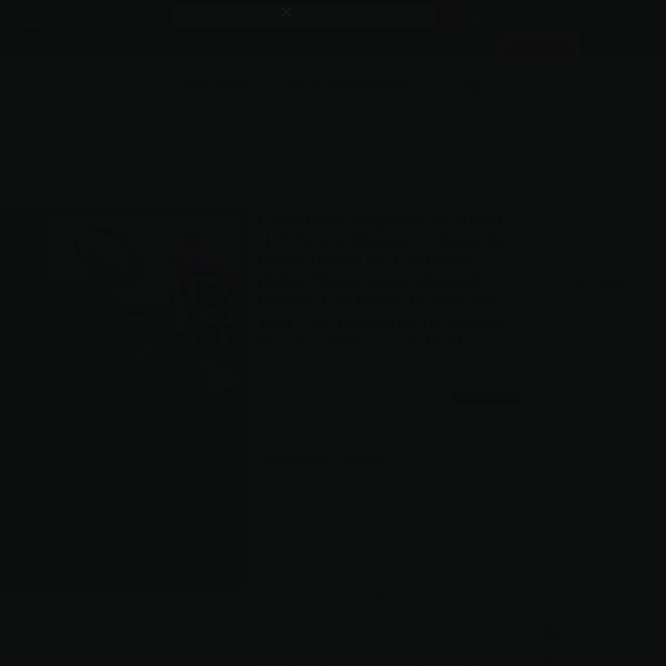 Kaistyle for Magsafe Car Mount【20 Strong Magnets】Magnetic Phone Holder for Car Phone Holder Mount Da