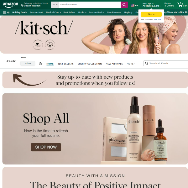 Kitsch Rice Water Protein Solid Shampoo and Conditioner Set for Hair Growth