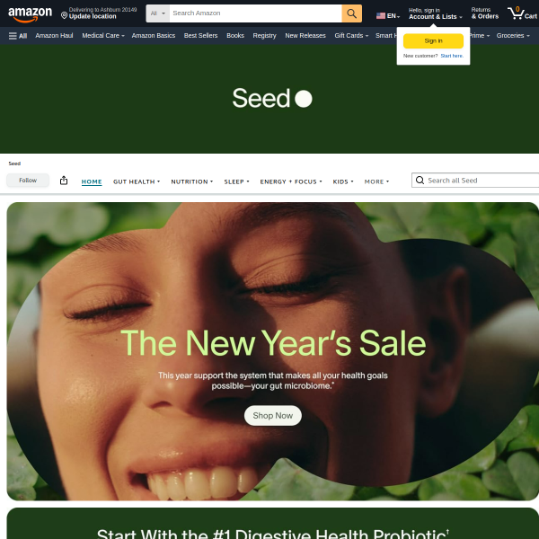 Seed DS-01 Daily Synbiotic - Prebiotic and Probiotic for Women & Men