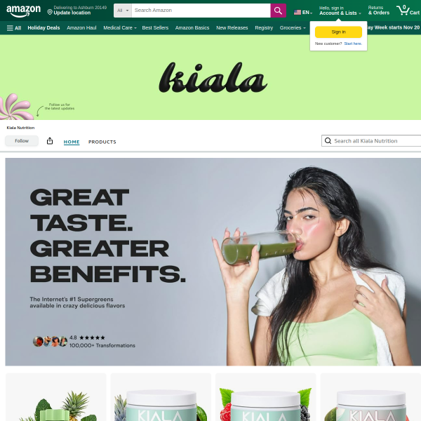 Kiala Nutrition Super Greens