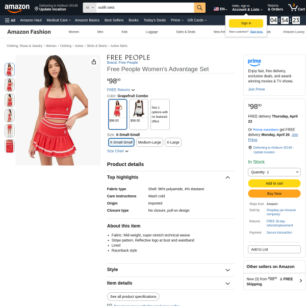 Free People Women's Advantage Set