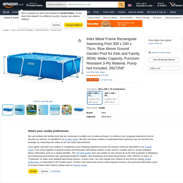 Best seller in frame pools