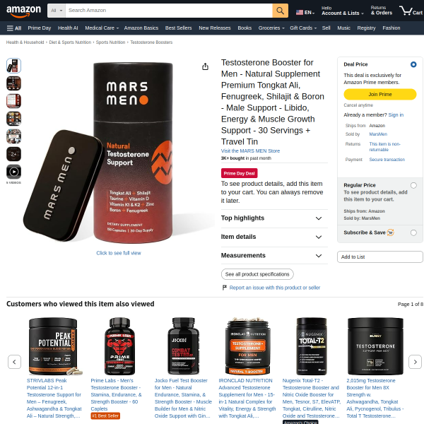 Testosterone Booster for Men