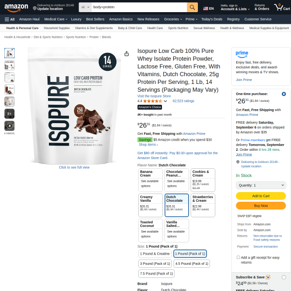 Isopure Body Protein for Women – Hormone-Supportive, Lean Toning Formula with Collagen