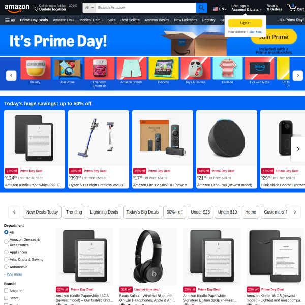 Amazon Prime Deals
