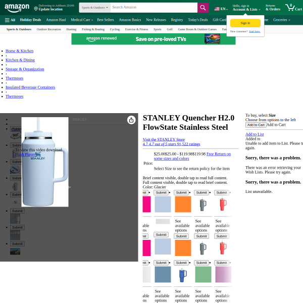 STANLEY Quencher H2.0 FlowState Stainless Steel