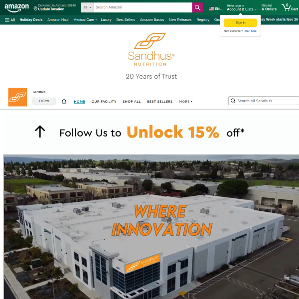 Sandhu's Zinc Quercetin 120 Vegetarian Capsules