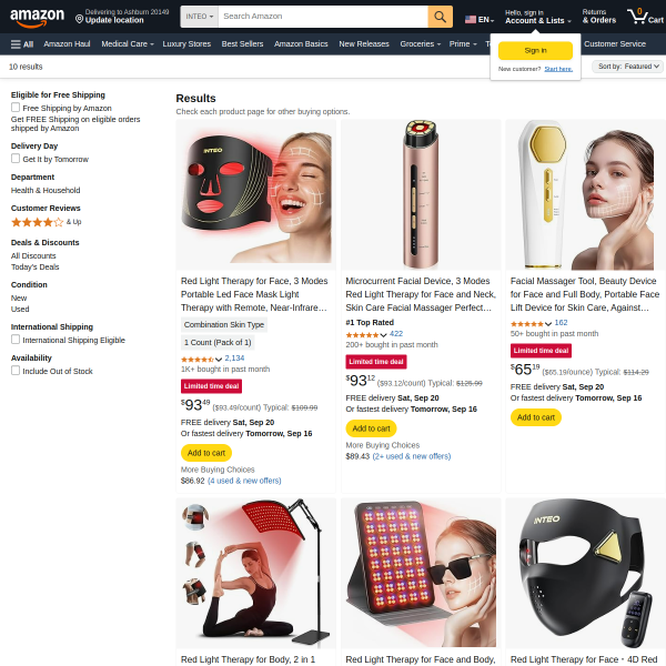 Microcurrent Facial Device
