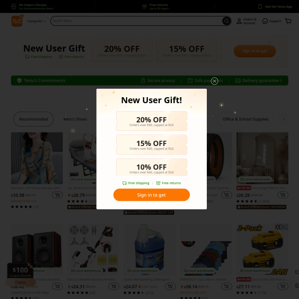Lowest Price in last 30 days TEMU @temu #temuhaul