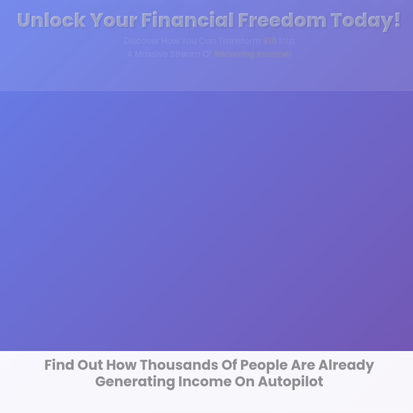 every household uses this Freedom Today! Discover How You Can Transform $10 Into A Massive Stream.
