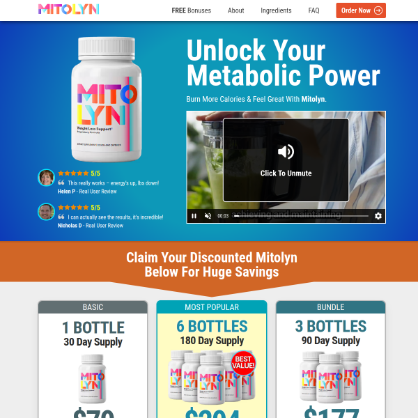 Mitolyn food supplement