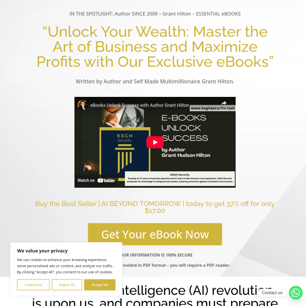 Ai Artificial Intelligence EBOOK