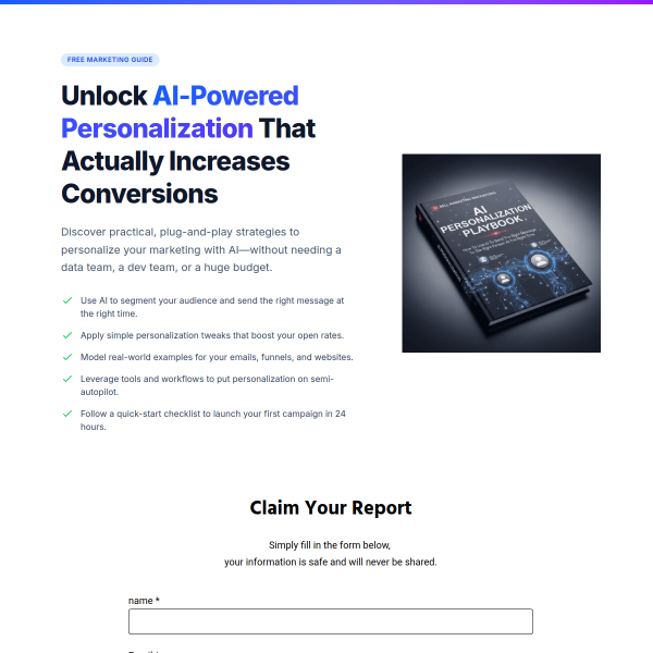 Unlock AI-Powered Personalization That Actually Increases Conversions