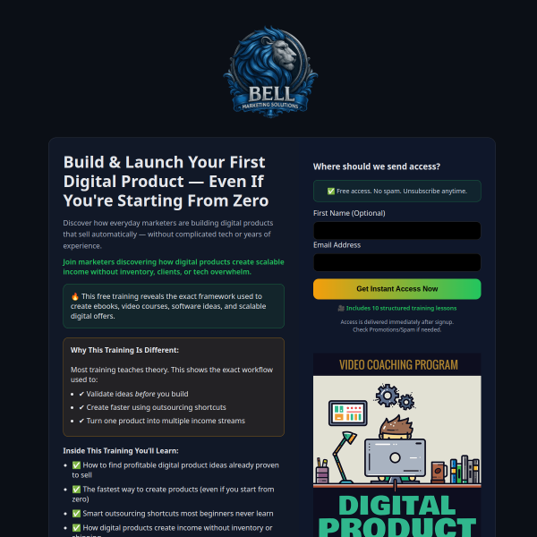 Build & Launch Your First Digital Product