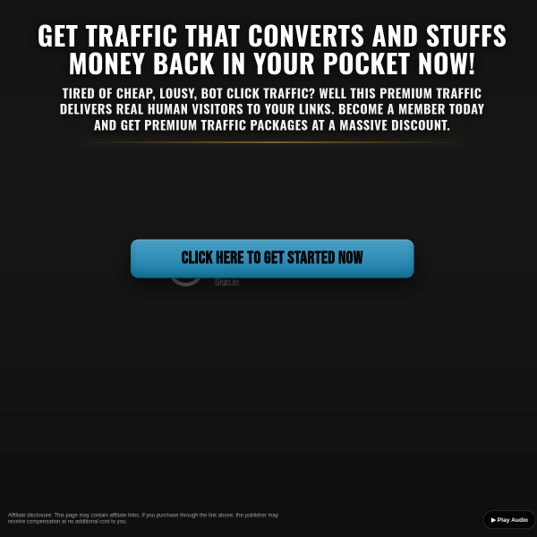Get traffic that converts and stuffs money back in your pocket now!