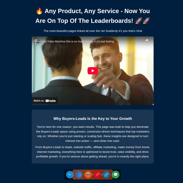 Video Marketing, and Affiliate Earnings— All In  One App!