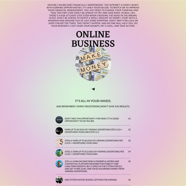 You can become richer and live comfortably.