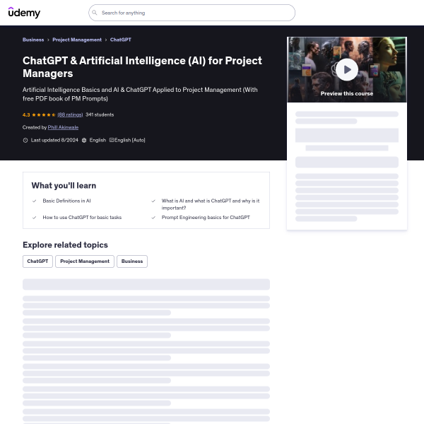 🤖📊 Revolutionize Project Management with AI & ChatGPT!