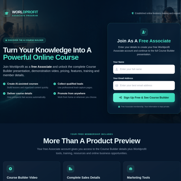 Turn Your Knowledge Into A Powerful Online Course — FREE AI Course Builder!